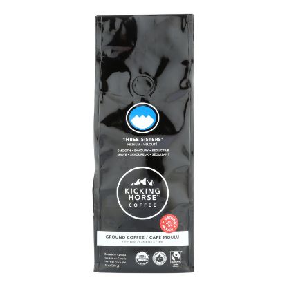 Kicking Horse Coffee - Organic - Ground - Three Sisters - Medium Roast - 10 oz - case of 6