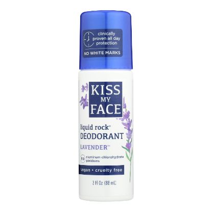 Kiss My Face Deodorant Liquid Rock Roll-On Lavender - 3 fl oz