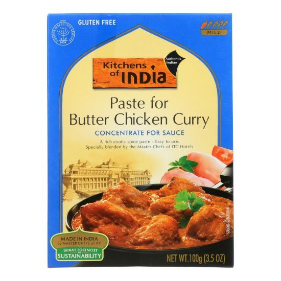 Kitchen Of India Paste - Butter Chicken Curry - 3.5 oz - Case of 6