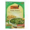 Kitchen Of India Dinner - Spinach with Cottage Cheese and Sauce - Palak Paneer - 10 oz - case of 6