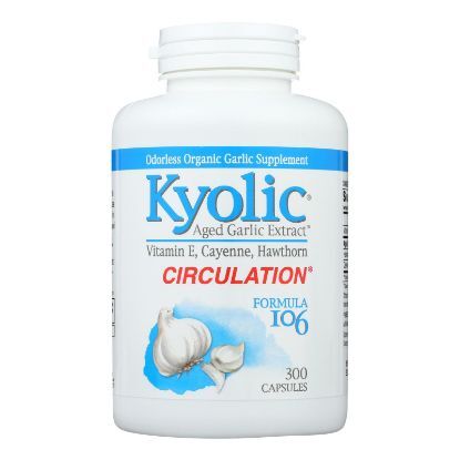 Kyolic - Aged Garlic Extract Circulation Formula 106 - 300 Capsules