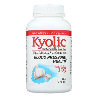 Kyolic - Aged Garlic Extract Blood Pressure Health Formula 109 - 160 Capsules