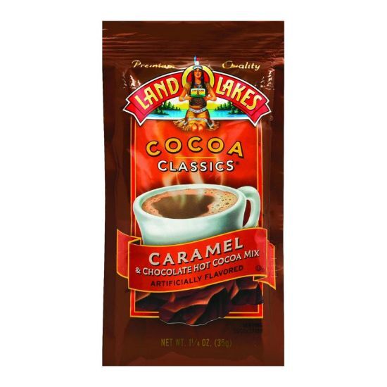 Land O Lakes Cocoa Classic Mix - Caramel and Chocolate - 1.25 oz - Case of 12