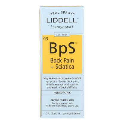 Liddell Homeopathic Back Pain Sciatica - 1 fl oz