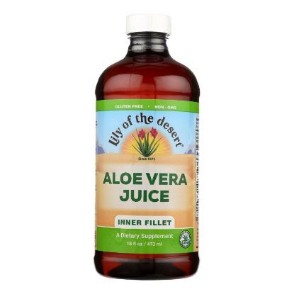 Lily of the Desert - Aloe Vera Juice - Inner Fillet - Case of 12 - 16 fl oz.