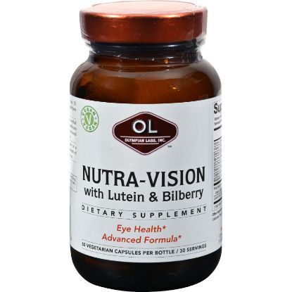 Olympian Labs Nutra-Vision - Lutein and Bilberry - 60 Vegetarian capsules