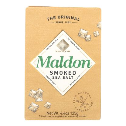 Maldon Flakes - Smoked Sea Salt - Case of 6 - 4.4 oz.