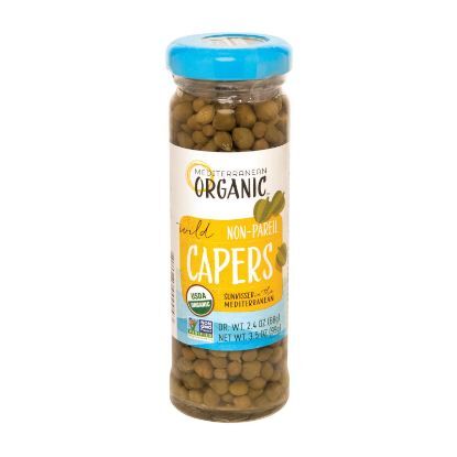 Mediterranean Organic Capers - Organic - Wild - Non-Pareil - 3.5 oz - case of 24