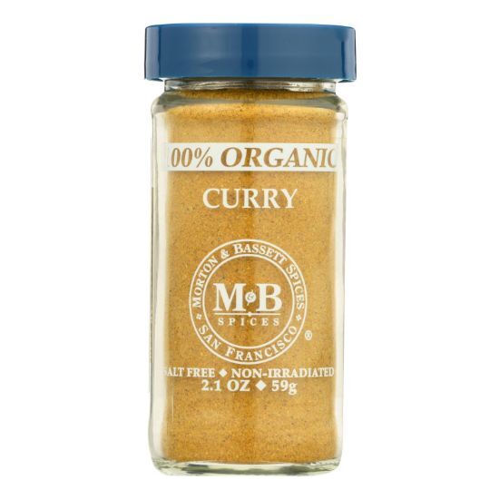 Morton and Bassett Organic Curry - Curry - Case of 3 - 2.1 oz.