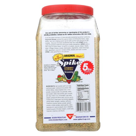 Modern Products Spike Gourmet Natural Seasoning - Bulk - 5 lb