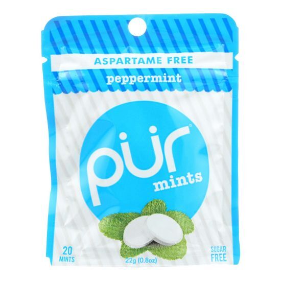 Pur Mint Gum - Peppermint - Case of 12 - 60
