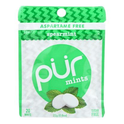 Pur Mint Mints - Spearmint - Case of 12 - 22 Gram