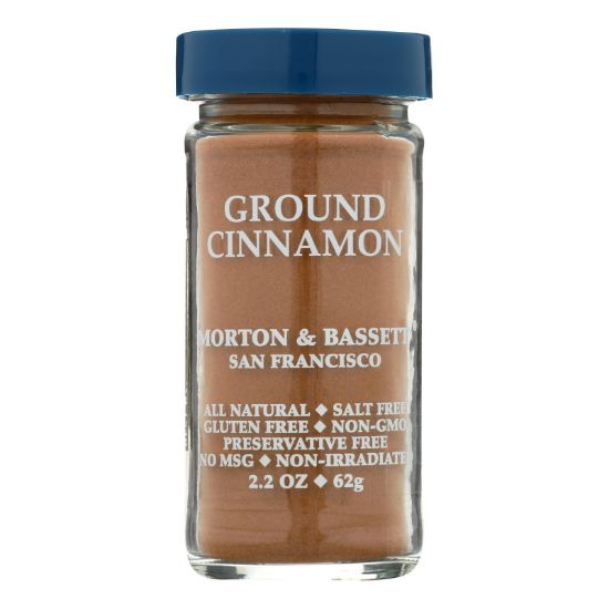 Morton and Bassett Seasoning - Cinnamon - Ground - 2.7 oz - Case of 3