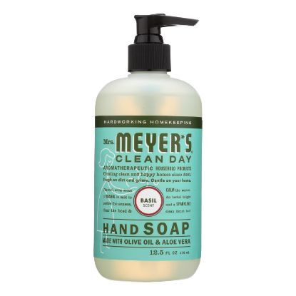 Mrs. Meyer's Clean Day - Liquid Hand Soap - Basil - Case of 6 - 12.5 oz