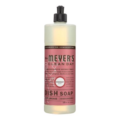 Mrs. Meyer's Clean Day - Liquid Dish Soap - Rosemary - Case of 6 - 16 oz