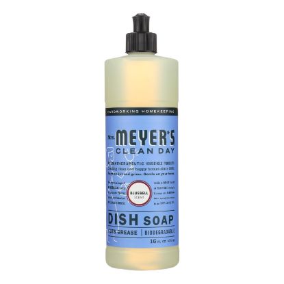 Mrs. Meyer's Clean Day - Liquid Dish Soap - Bluebell - Case of 6 - 16 oz