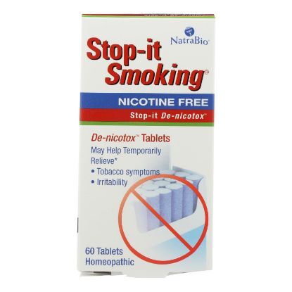 NatraBio Stop-It Smoking Detoxifying - 60 Tablets