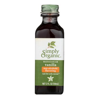 Simply Organic Vanilla Flavoring - Organic - 2 oz - Case of 6