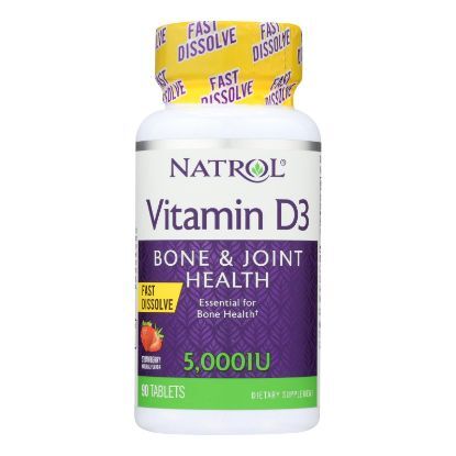 Natrol Vitamin D3 - 5000 IU - Fast Dissolve - 90 Tablets
