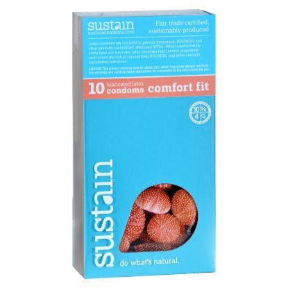 Sustain Condoms Comfort Fit - 10 Pack