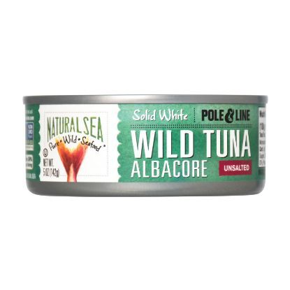Natural Sea Wild Albacore Tuna - Unsalted - Case of 12 - 5 oz.