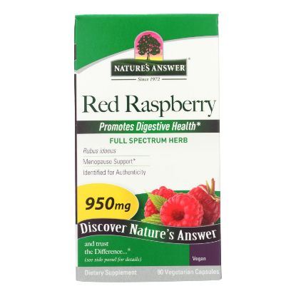 Nature's Answer - Red Raspberry Leaf - 90 Capsules