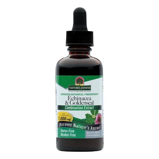 Nature's Answer - Echinacea and Goldenseal Alcohol Free - 2 fl oz