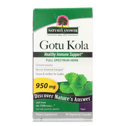 Nature's Answer Gotu-Kola Herb - 950 mg - 90 caps