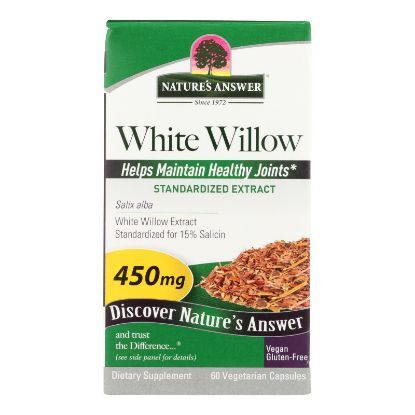 Nature's Answer - White Willow Bark Standardized - 60 vcaps