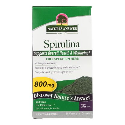 Nature's Answer - Spirulina - 90 Capsules