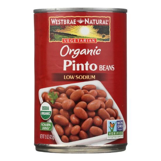 Westbrae Foods Organic Pinto Beans - Case of 12 - 15 oz.