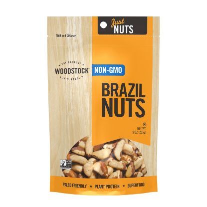 Woodstock Brazil Nuts - Raw - Case of 8 - 9 oz.