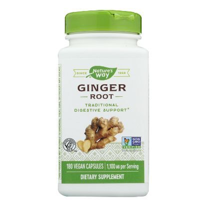 Nature's Way - Ginger Root - 180 Capsules