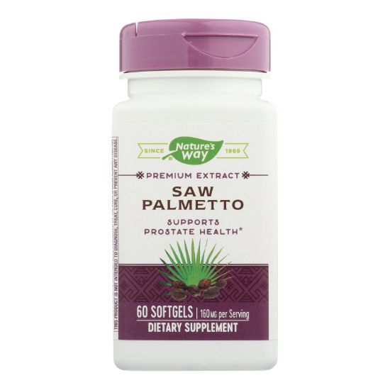Nature's Way - Saw Palmetto Standardized - 60 Softgels