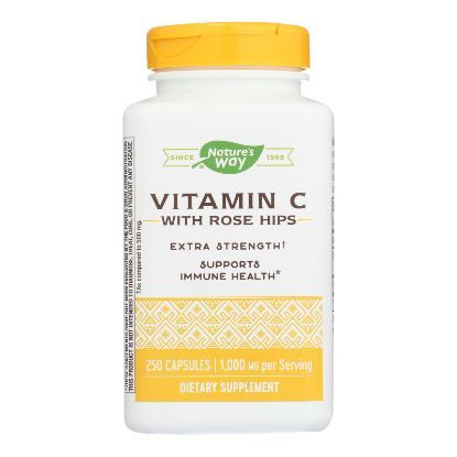 Nature's Way - Vitamin C with Rose Hips - 1000 mg - 250 Capsules