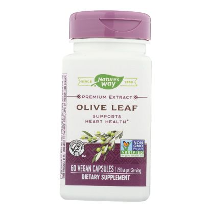 Nature's Way - Olive Leaf Standardized - 60 Capsules
