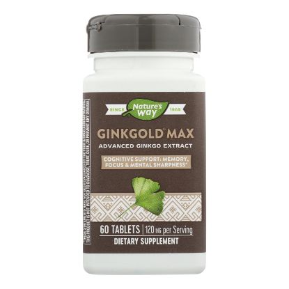 Nature's Way - Ginkgold Max 120 mg - 60 Tablets