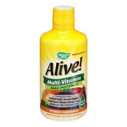 Nature's Way - Alive! Multi-Vitamin - Max Potency - Citrus - 30 fl oz.