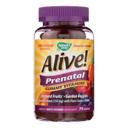 Nature's Way - Alive! Prenatal Multi-Vitamin Gummies - 75 Gummies