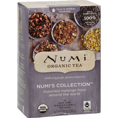 Numi Tea Numi's Collection - Assorted Melange from Around the World - 18 Bags