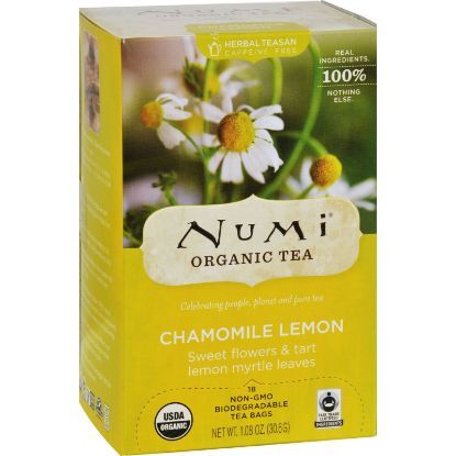 Numi Tea Herbal Tea - Chamomile Lemon - Caffeine Free - 18 Bags