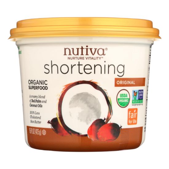 Nutiva Organic Superfood Shortening - Case of 6 - 15 oz.