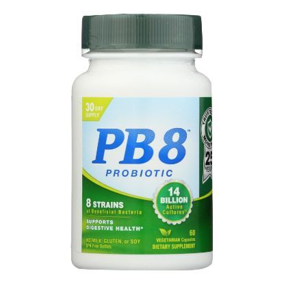 Nutrition Now PB 8 Pro-Biotic Acidophilus For Life - 500 mg - 60 Vegetarian Capsules