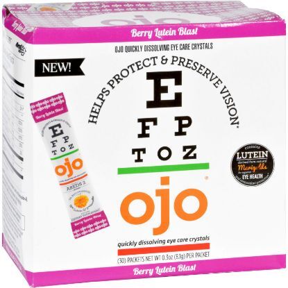 Ojo Eye Care Crystals - Berry Lutein Blast - 30 Packets