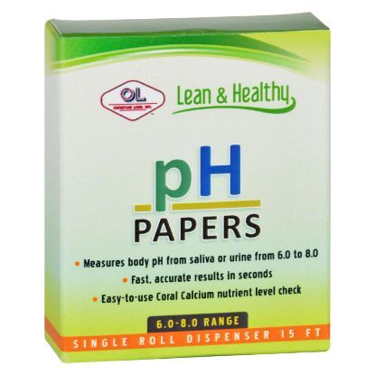 Olympian Labs pH Papers - 6.0-8.0 Range - 15 ft