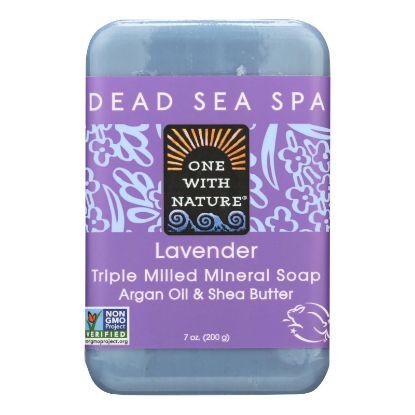 One With Nature Dead Sea Mineral Soap Lavender - 7 oz