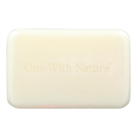 One With Nature Naked Soap - Goat's Milk and Lavender - Case of 6 - 4 oz.