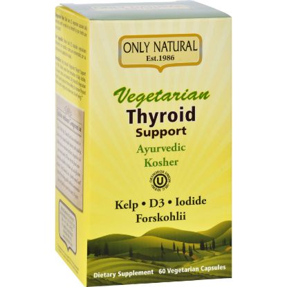 Only Natural Thyroid Support - Vegetarian - 60 Vegetarian Capsules