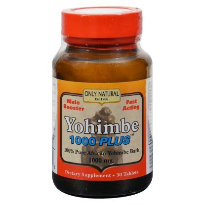 Only Natural Yohimbe 1000 Plus - 30 Tablets