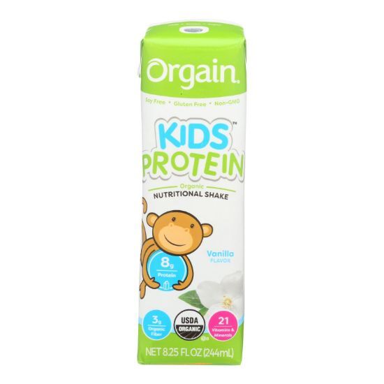 Orgain Organic Nutrition Shake - Vanilla Kids - 8.25 fl oz - Case of 12